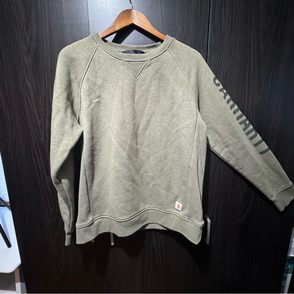 Carhartt women’s army green Crewneck Sweater